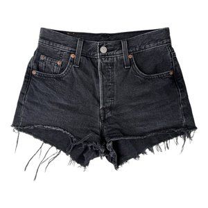 Levi's Black High Waist Women Shorts
